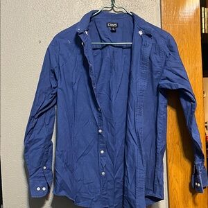 Chaps Men's Button-Up Shirt in Blue